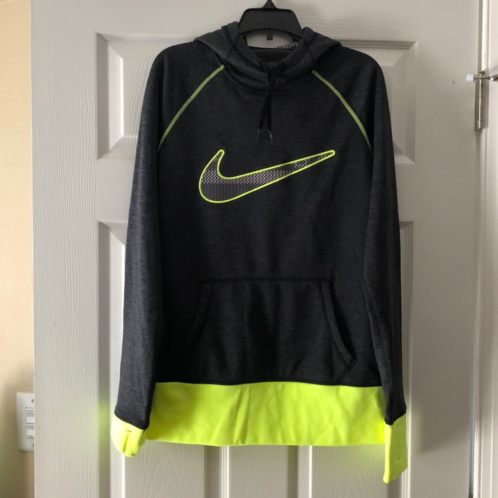 Dark Grey/Neon Nike Hoodie